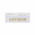 Advisor Award Ribbon w/ Gold Foil Stock Imprint (4"x1 5/8")